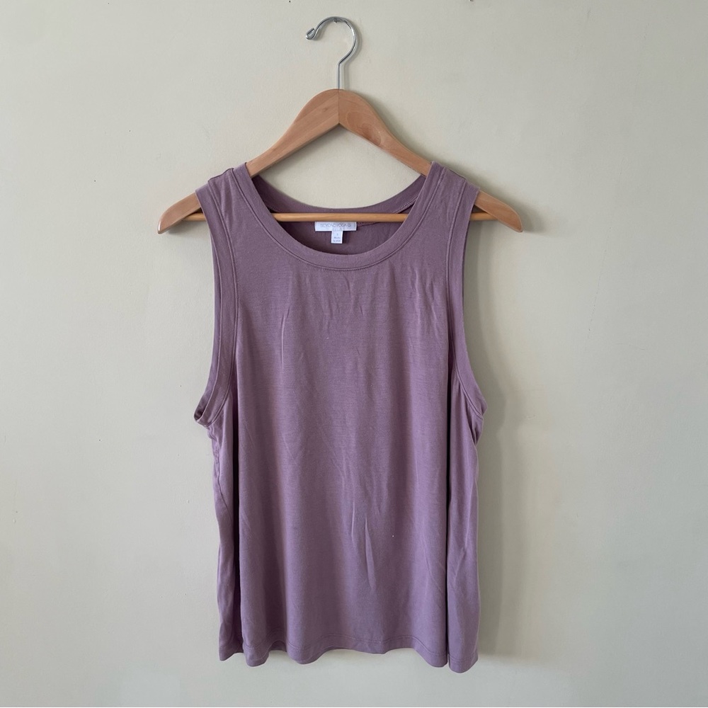 Beyond yoga mauve featherweight tank top